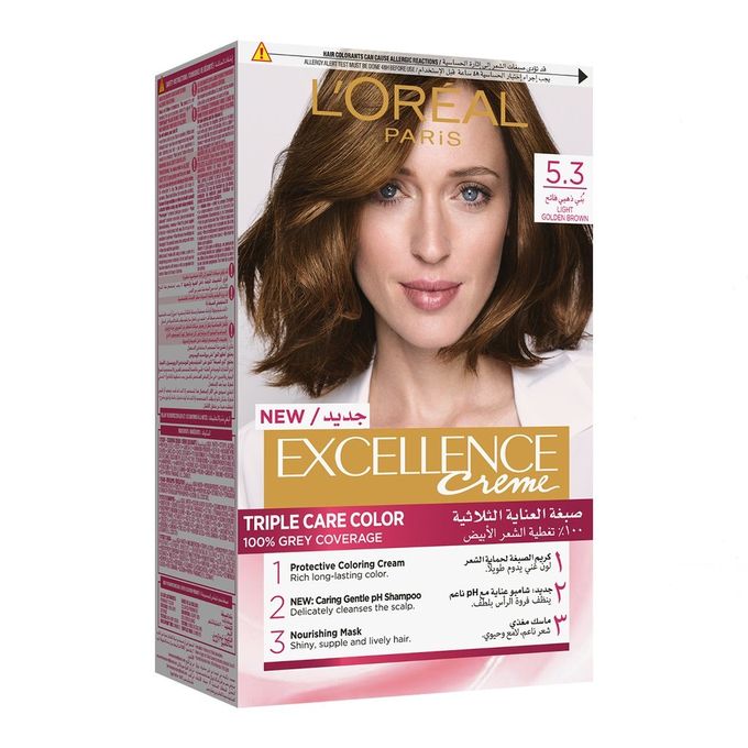 L'OREAL Excellence hair color cream golden brown 5.3