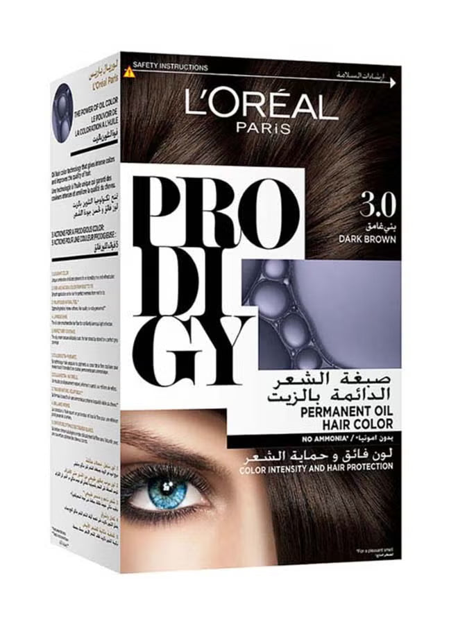 L'OREAL PARIS Prodigy Permanent No Ammonia Hair Color 3.0 Dark Brown