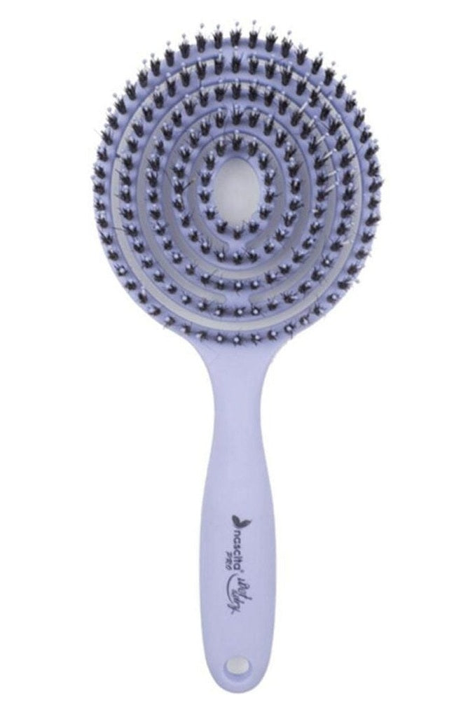 Nascita round hair brush purple
