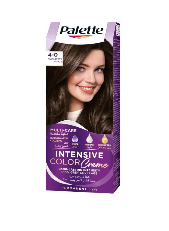 Palette Intensive Hair Color Cream 4.0 Medium Brown