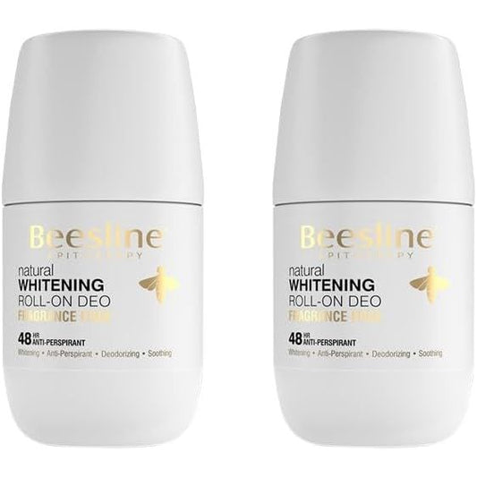 Beesline Whitening Roll On Deodorant Fragrance Free 2x50ML (50% Discount on 2nd Piece)