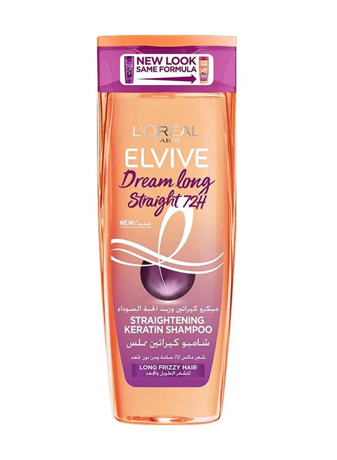 Elvive Dream Long Straightening Keratin Shampoo 400ml, Packaging Might Vary 400.0ml