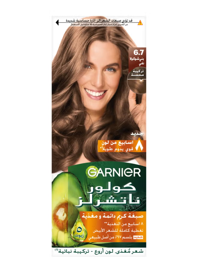 Garnier color cream-Pure Chocolate Brown 6.7 ..15%