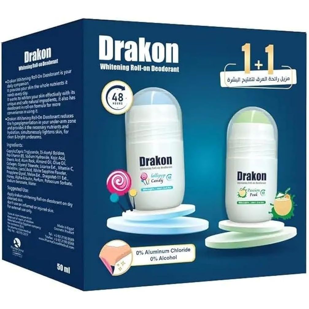 Drakon Roll-On Deodorant 5in1 Passion Peak+ Lollipop candy scent 50ml