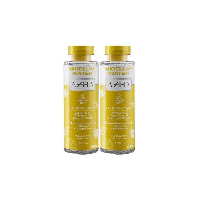 Azha micellar water for all skin types 200 ml (1+1)