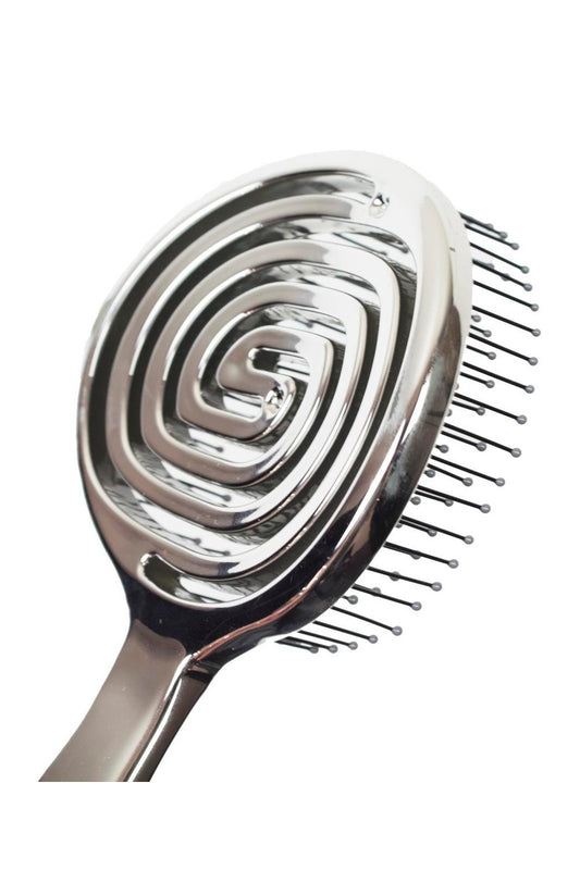 Nascita round hair brush silver