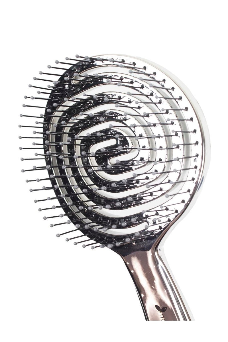 Nascita round hair brush silver