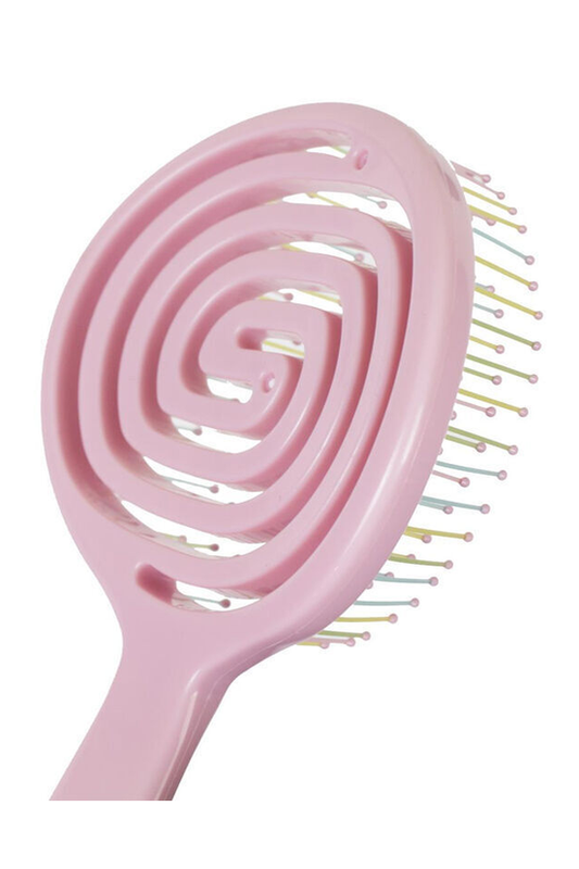 Nascita round detangle hair brush pink