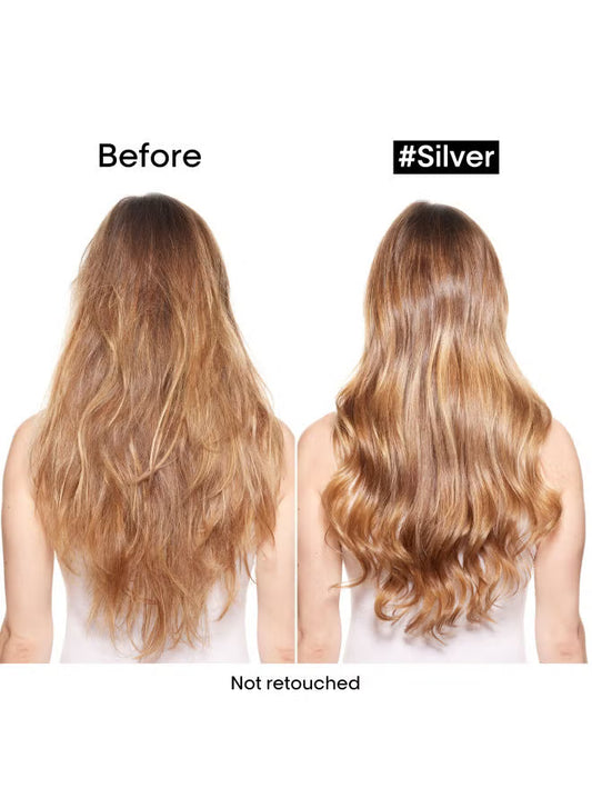 L'Oreal Professionnel Silver Shampoo for grey hair and Neutralizing Yellow Light Blonde Hair - 300ml