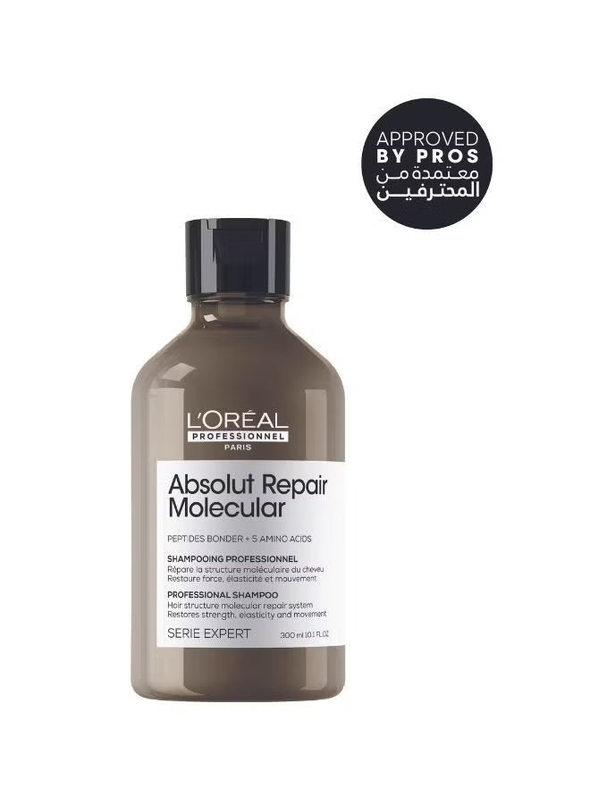 L'Oreal Professionel Paris Absolut Repair Molecular Deep Repairing Shampoo for Very Damaged Hair -300ml