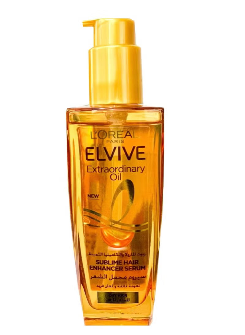 L'OREAL Elvive Extraordinary Oil for Dry Hair, Transparent, 100 Ml