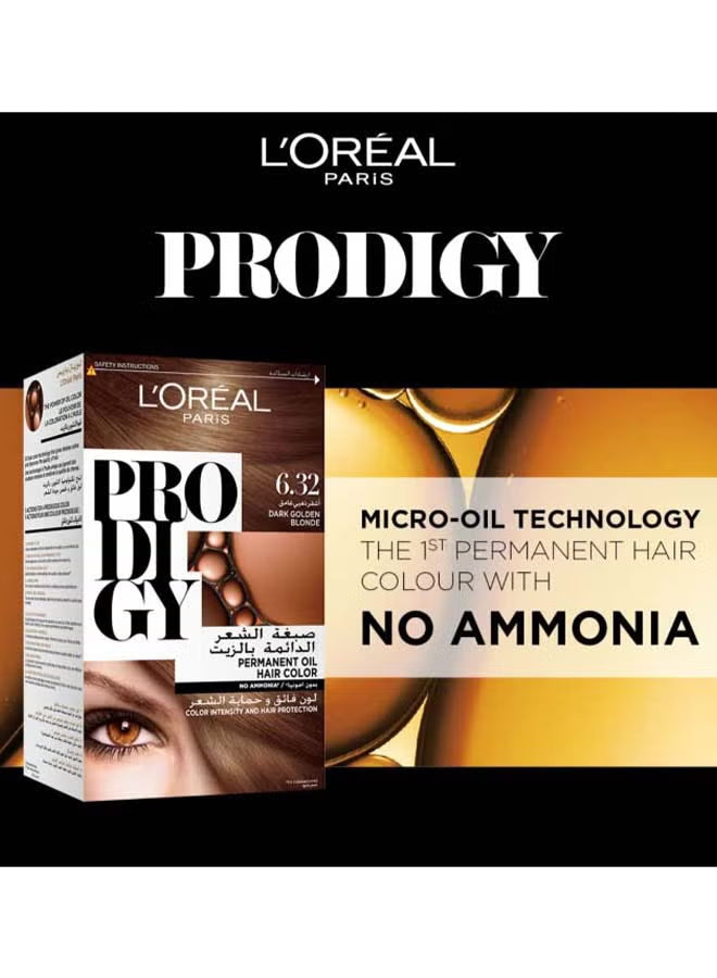 L'OREAL PARIS Prodigy Permanent No Ammonia Hair Color 6.32 Dark Golden Blonde