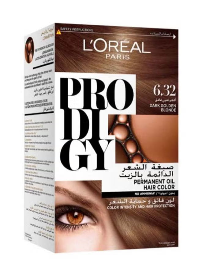 L'OREAL PARIS Prodigy Permanent No Ammonia Hair Color 6.32 Dark Golden Blonde