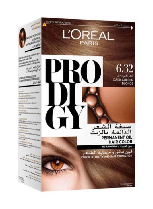 L'OREAL PARIS Prodigy Permanent No Ammonia Hair Color 6.32 Dark Golden Blonde