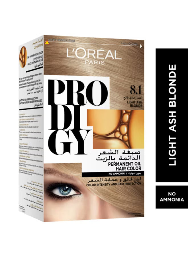 L'OREAL PARIS Prodigy Permanent No Ammonia Hair Color 8.1 Light Ash Blonde