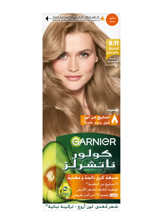 Garnier color cream-Deep Ashy Light Blonde 8.11