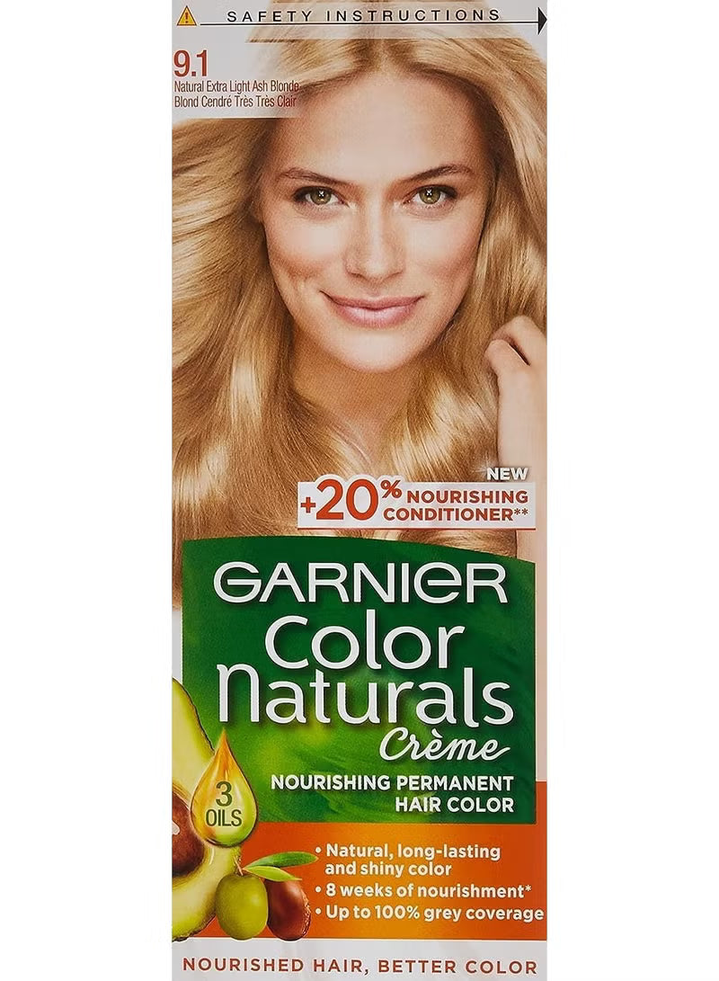 Garnier color cream- Natural Extra Light Ash Blonde 9.1 ..15%