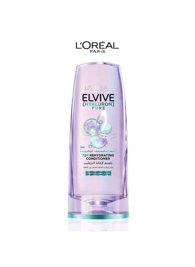 L'OREAL PARIS Elvive Hyaluron Pure Rehydrating Conditioner for Oily Hair 360ml