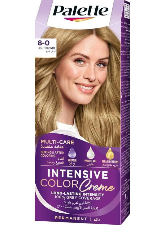Palette Intensive Hair Color Cream 8.0 Light Blonde