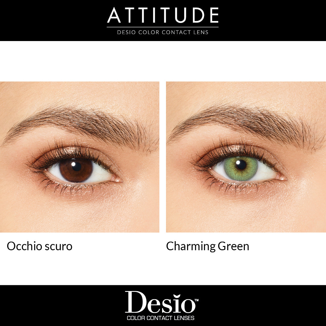 Desio attitude charming green contact lenses daily