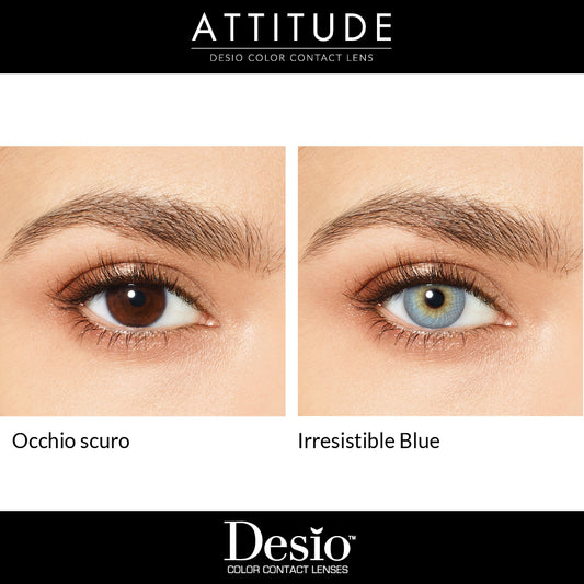 Desio attitude Irresistable blue contact lenses daily