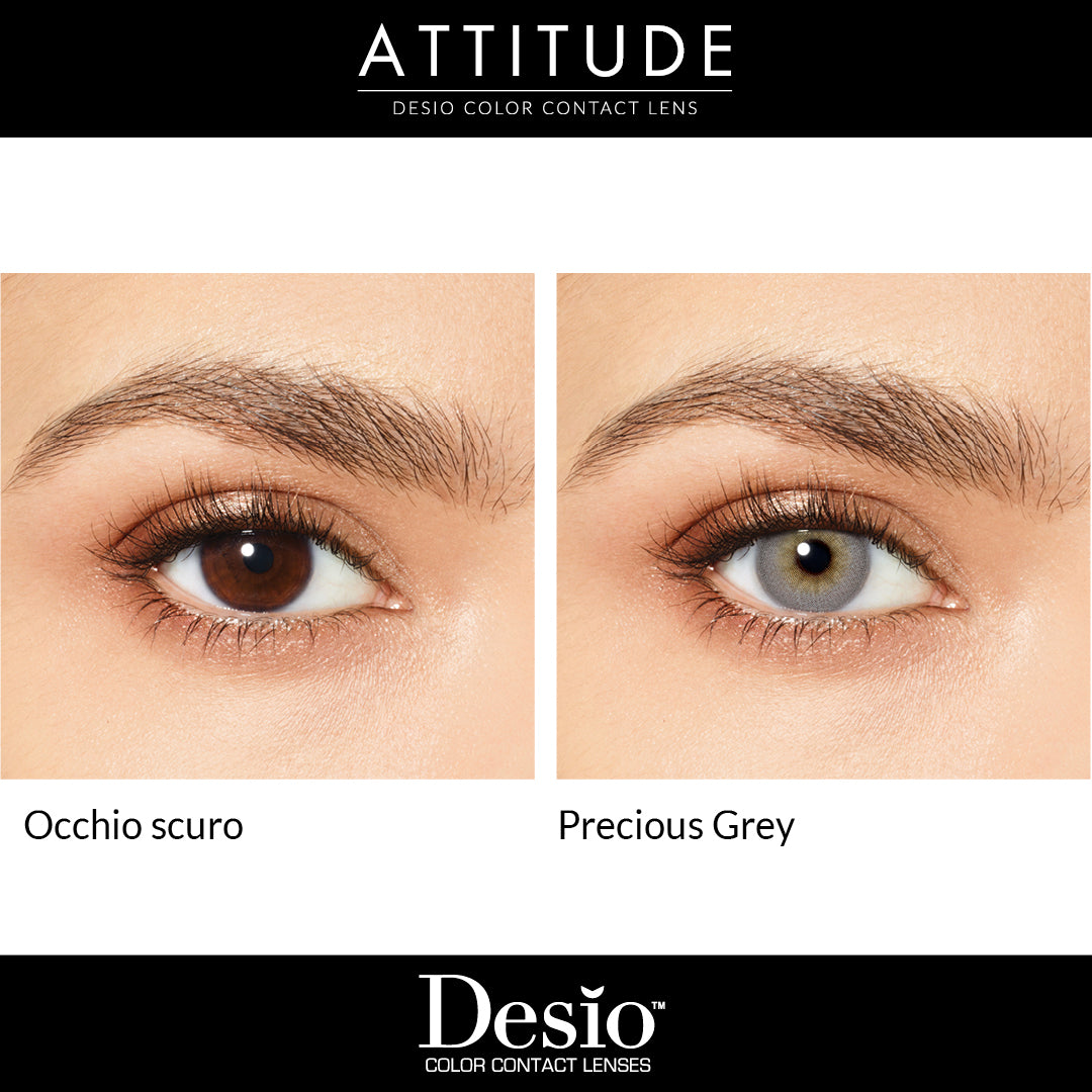 Desio attitude Precious grey contact lenses daily