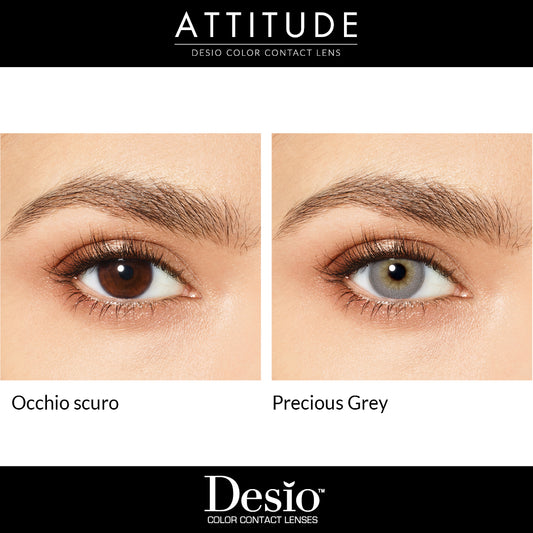 Desio attitude Precious grey contact lenses daily