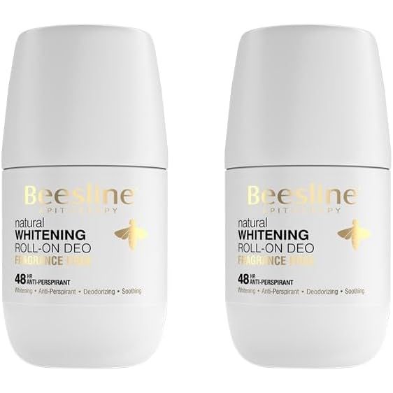 Beesline Whitening Roll On Deodorant Fragrance Free 2x50ML (50% Discount on 2nd Piece)