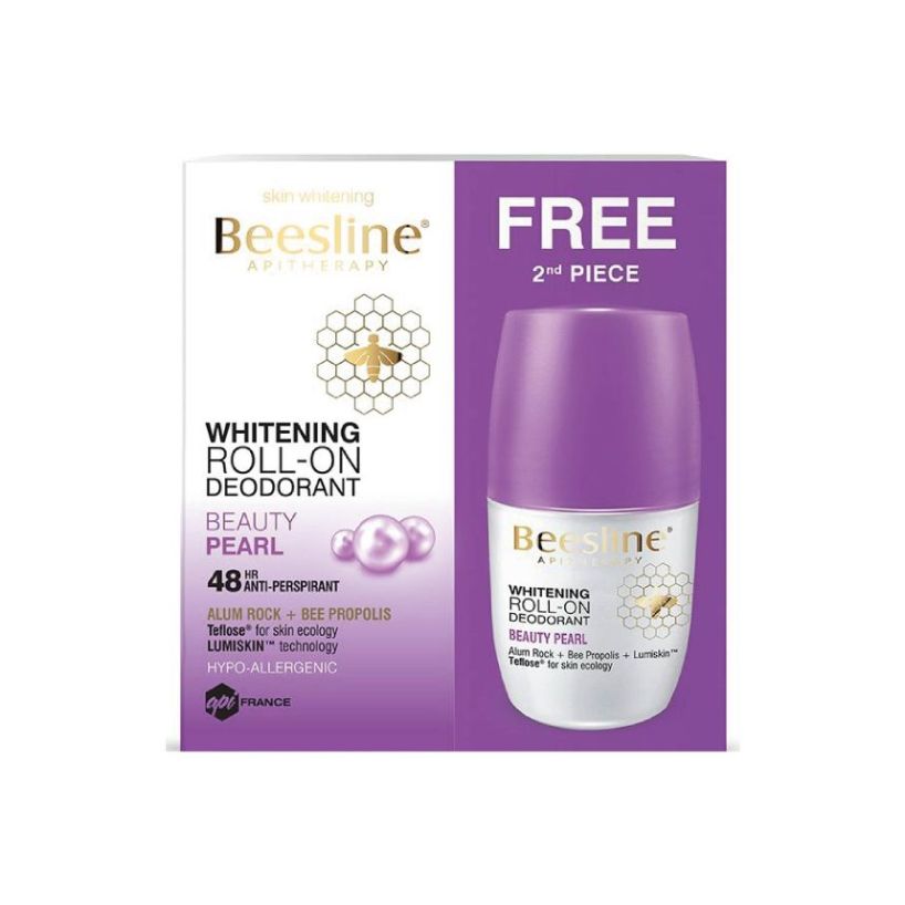 Beesline Whitening Roll On Deodorant pearl beauty 2x50ML (50% Discount on 2nd Piece)