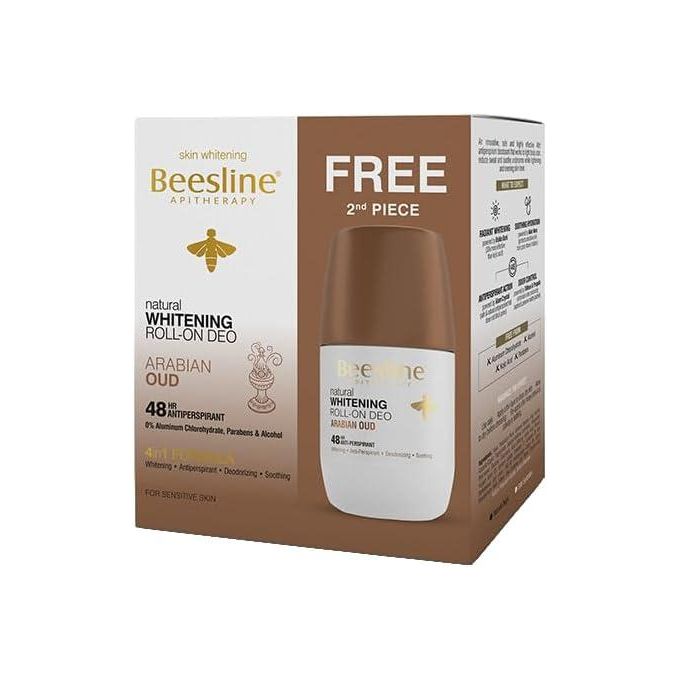 Beesline Whitening Roll On Deodorant OUD 2x50ML (50% Discount on 2nd Piece)