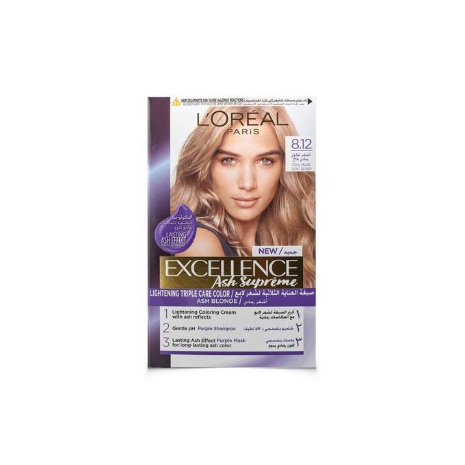 L'OREAL  Excellence hair color cream-Pearl light Blonde 812
