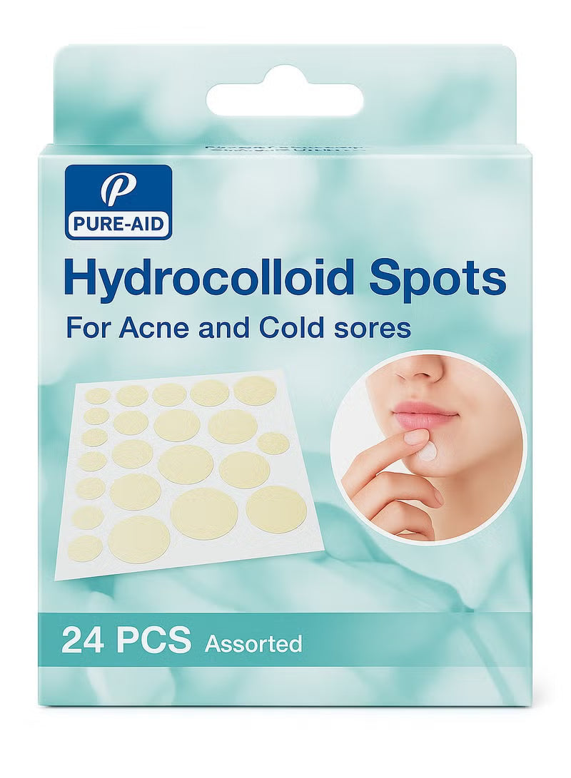 Cure Aid 24 Pcs Hydrocolloid Spots For Acne Treatment
