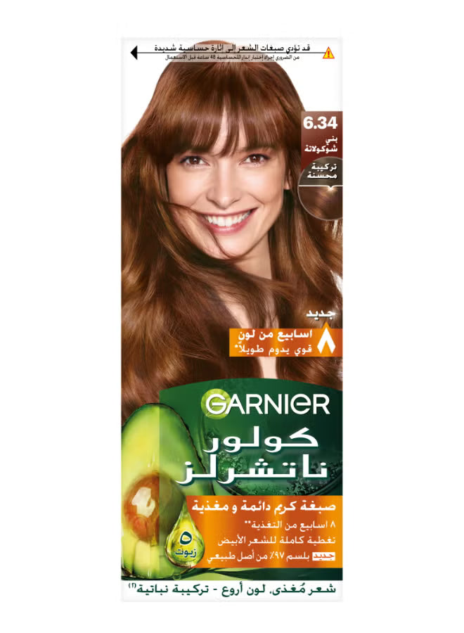 Garnier color cream-Chocolate Brown 6.34 ..15%