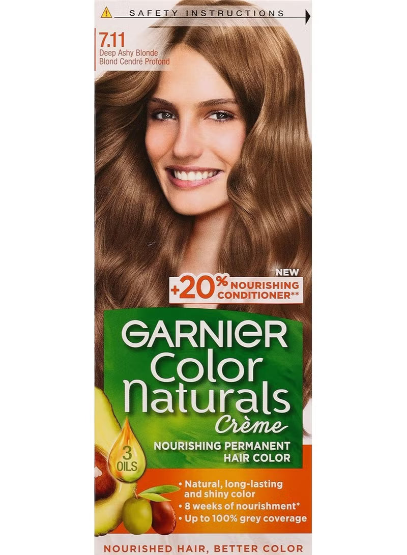 Garnier color cream-  Deep Ash Blonde 7.11 ..15%
