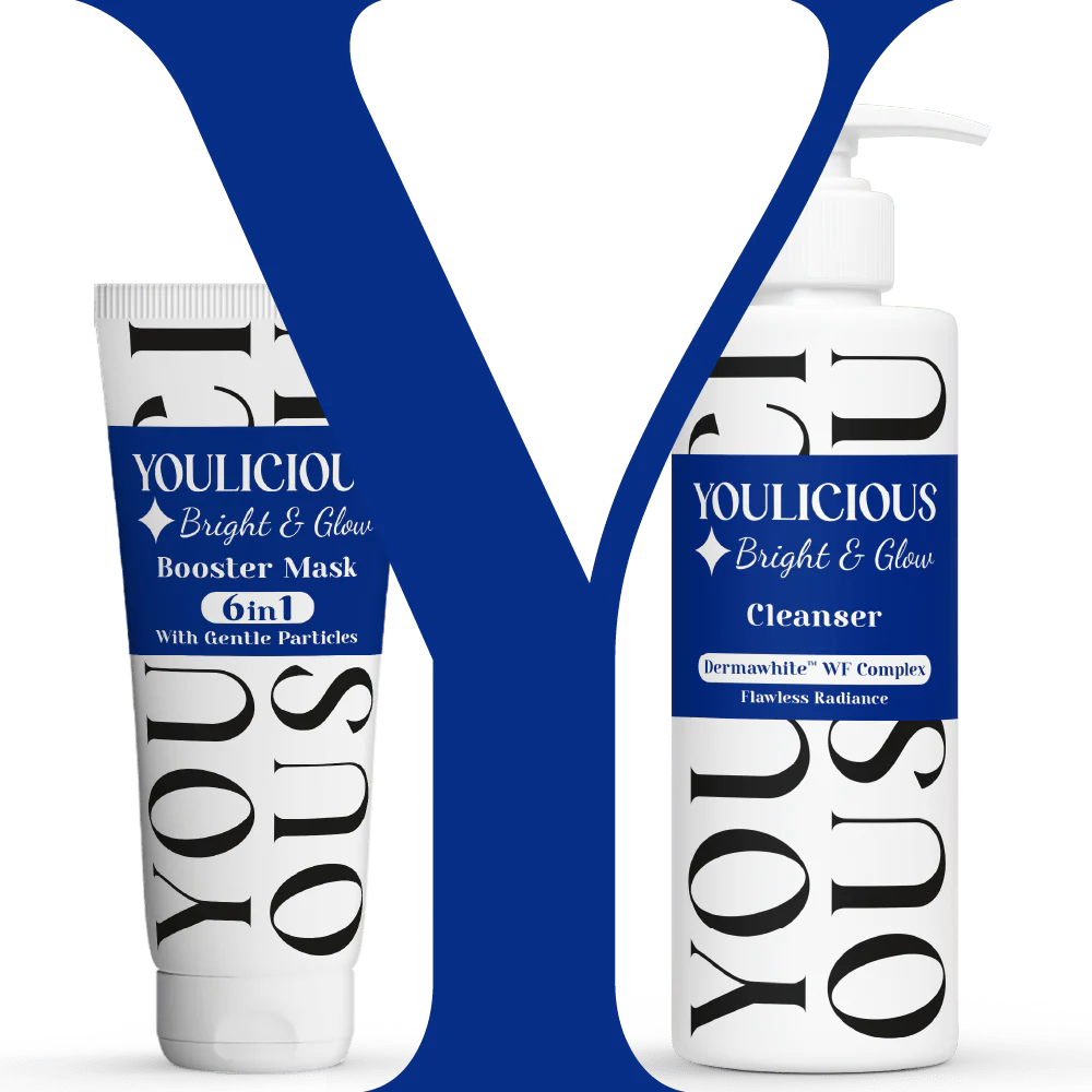 Youlicious bright & glow booster mask 6*1 +cleanser
