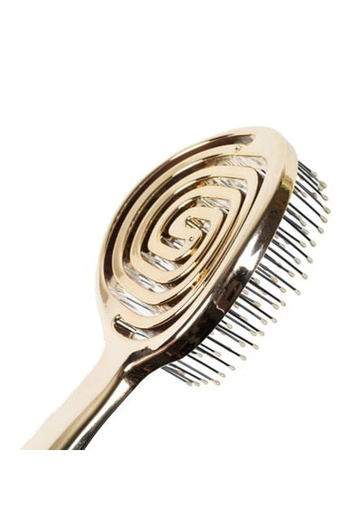 Nascita round hair brush gold
