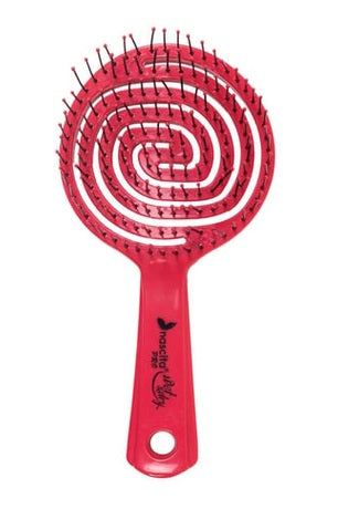 Nascita round hair brush red