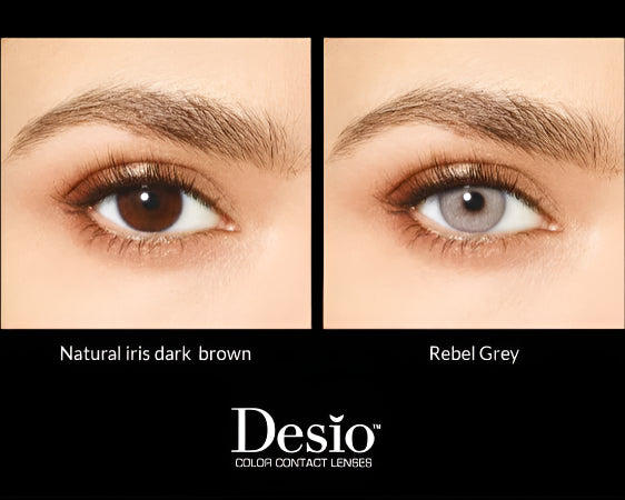 Desio attitude Rebel grey contact lenses daily